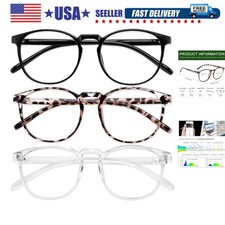 3 Pack Blue Light Blocking Glasses Women/Men,Retro Round Computer Glasses Ant...