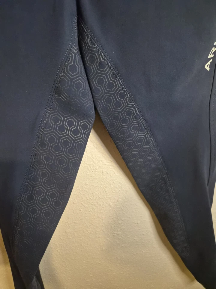 Pantalones de asiento completo Ariat ProTri-Factor Grip azul marino talla 26R EE. UU./Reino Unido nuevos con etiquetas Foto 2 de 4