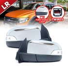 Side Wing Door Mirror Electric 7 Wires Chrome LR For Ford Ranger T6 PX 2012-2015