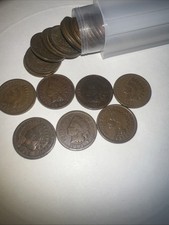 Indian Head Penny Roll of 50 ALL Indian Head Cents Lot of 50 FULL ROLL