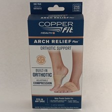 Copper Fit Health Arch Relief Plus Orthotic Support. Adjustable Compression