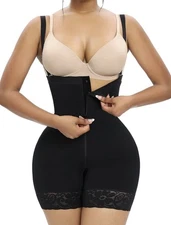 Yianna Fajas Colombianas Shapewear Tummy Control w/Zipper size 3XL Black 7267C
