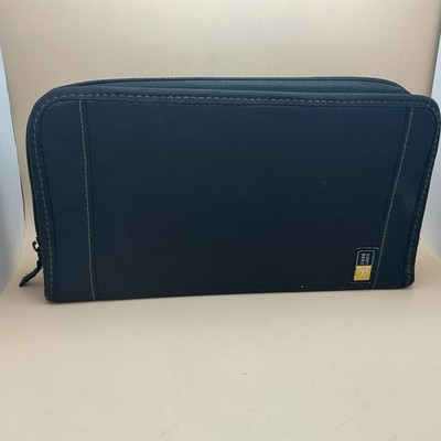 Case Logic 64 CD DVD Bluray Holder Wallet Storage Case Black Nylon Zipper