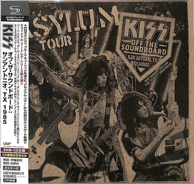 KISS OFF THE SOUNDBOARD SAN ANTONIO TX.12.3.1985 JAPAN 2 SHM CD MIT AUFKLEBER JP