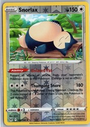 Snorlax 143/196 Reverse Holo Rare Lost Origin