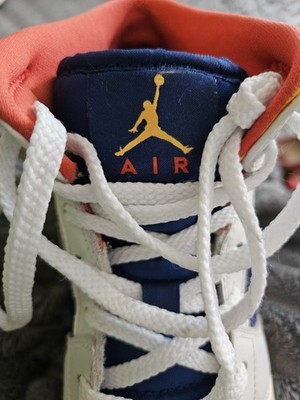 Nike AIR JORDAN Sneaker Turnschuhe Gr. 40 UK 6  7Y weiß blau