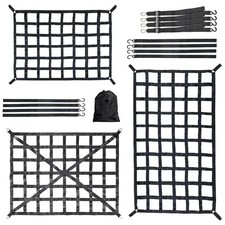 Heavy Duty Cargo Net Roof Rack Truck Pickup SUV Van PVC Webbing S/MX/L
