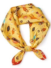 100 Mulberry Silk Scarf for Women - Small Silk Satin Square Scarf, 21"x21" -...