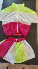 Shorts und Jacke passendes Outfit Kinder Gr. S knallige Farben! gebraucht!