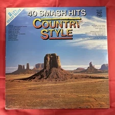 40 Smash Hits Country Style  - Unspecified Artists 70's 12’ Vinyl Double LP