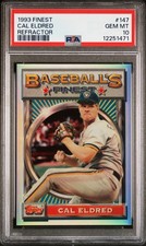 1993 TOPPS FINEST REFRACTORS PARALLEL #147 CAL ELDRED BREWERS SP PSA 10 GEM MINT