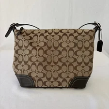 COACH Brown Signature Soft Soho Hobo Shoulder Bag F10906