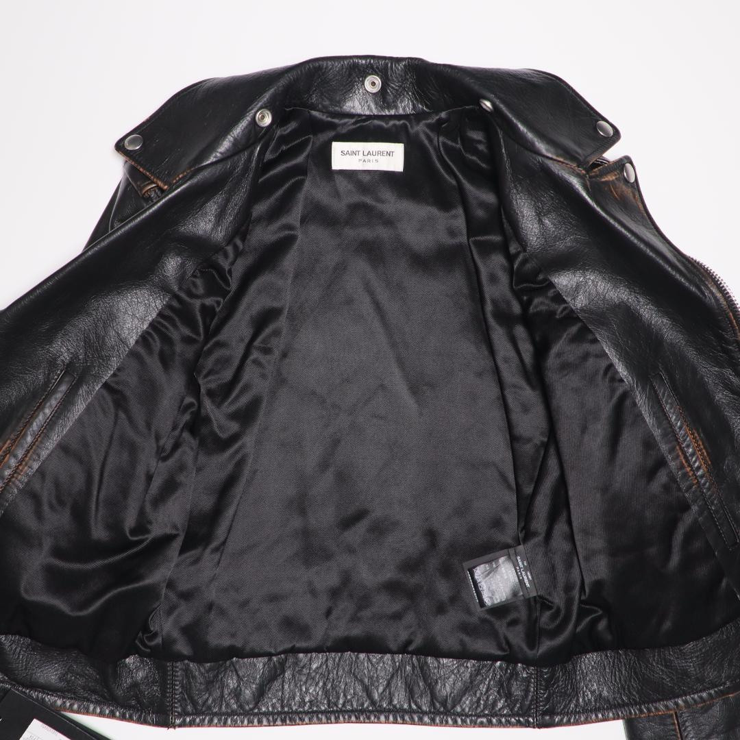 SAINT LAURENT PARIS 17AW L01 Leather Riders Jacket 34 | eBay