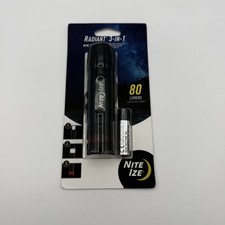Mini linterna LED radiante 3 en 1 Nite Ize luz de seguridad 80 lúmenes negra