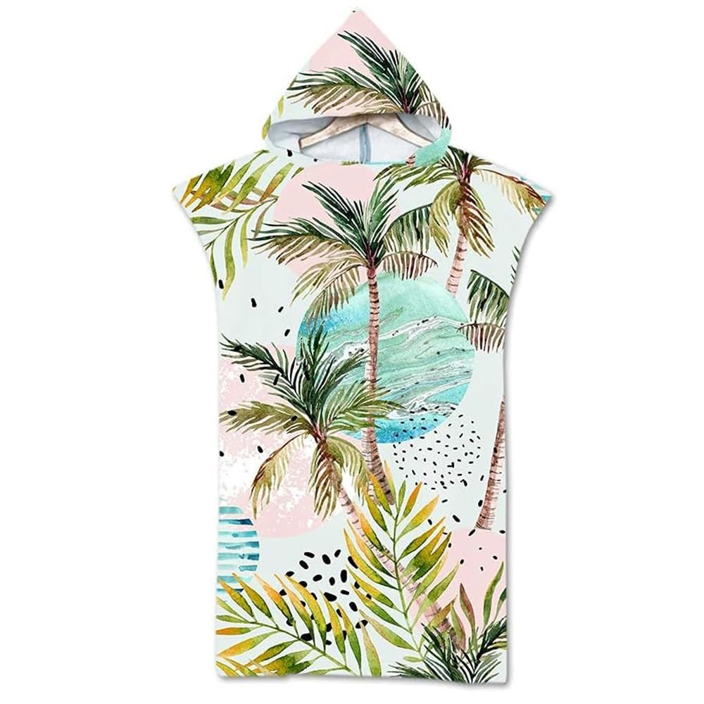 Serviette poncho surf microfibre séchage rapide pour changement sur la plage