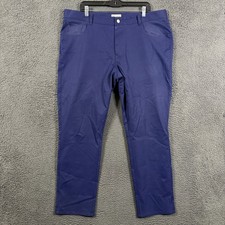 Peter Millar Pants Mens 40x30 Blue EB66 Slim Fit Golf Chino 5 Pocket Stretch