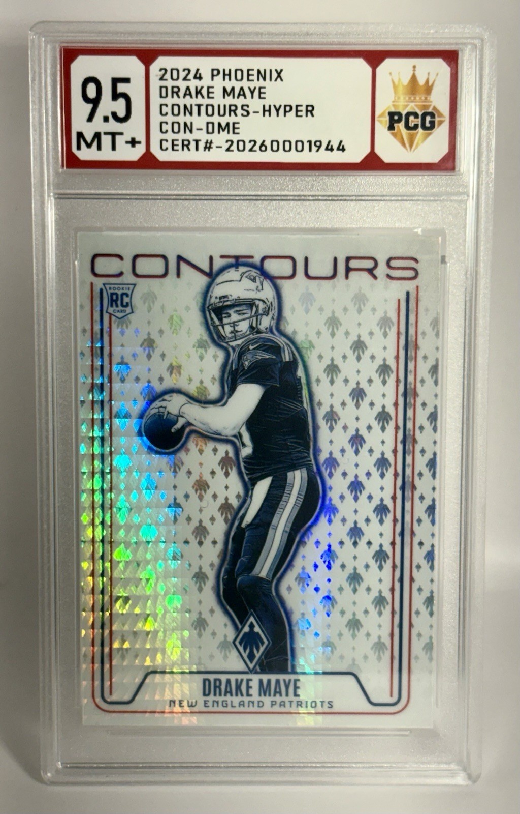 2024 Panini Phoenix - Contours Drake Maye #CON-DME Hyper (RC)
