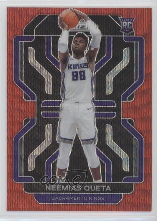 2021-22 Panini Prizm Ruby Wave Prizm Neemias Queta #316 Rookie RC 0c2