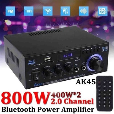 1000W Bluetooth Verstärker Vollverstärker HiFi Stereo Amplifier Digital FM Radi