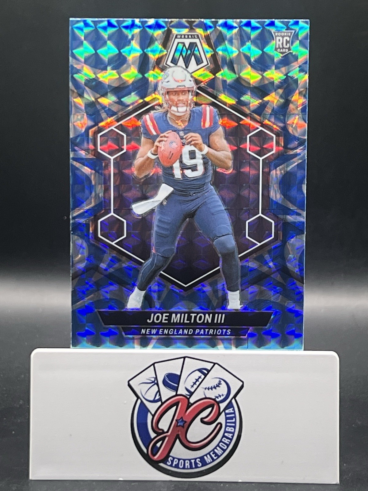 JOE MILTON III 2024 Panini Prizm Mosaic Blue Reactive RC #397
