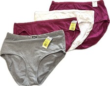 NEW Variety Pack No Pkg Women's Hanes 8/XL Tagless Hipster  Brief Underwear 4pk