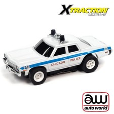 Auto World Xtraction Blues Brothers Chicago Police 1974 Dodge Monaco HO Slot Car