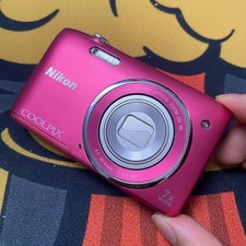 Purple Nikon COOLPIX S3500 Digital Camera 20.0MP 7x Optical English Language