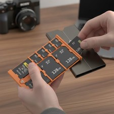 Lightweight Photography Memory Card Case - 8 Slots Scratch Resistant Design