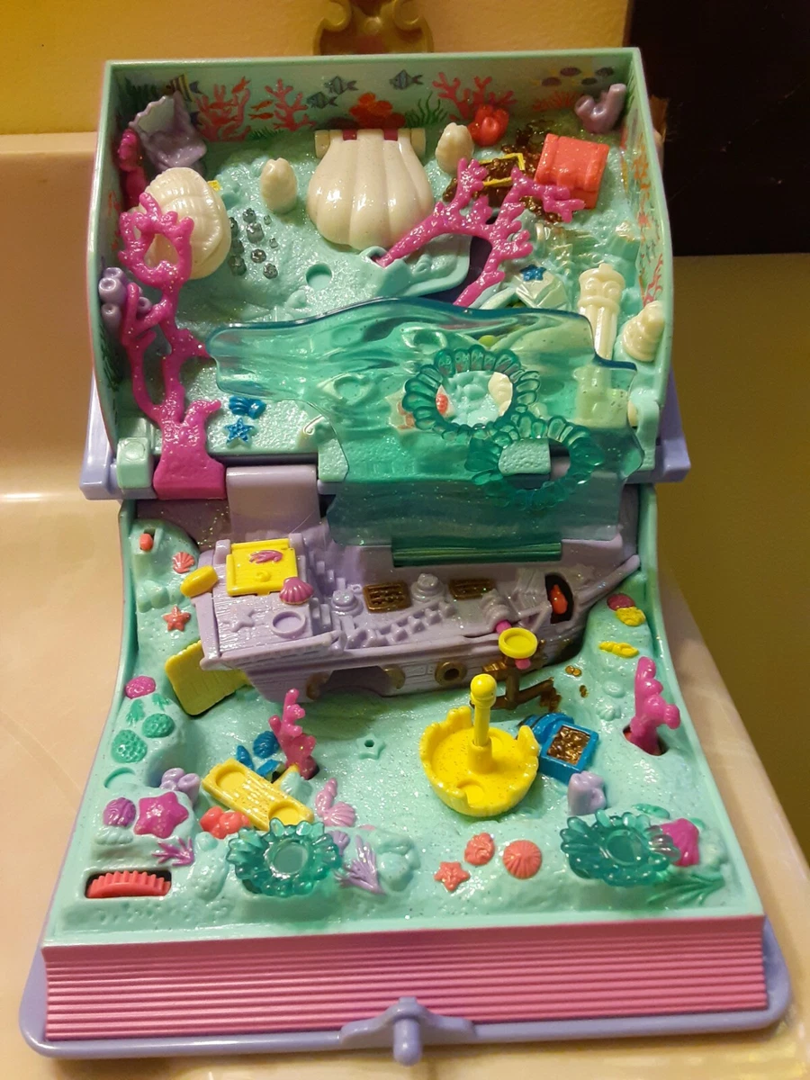 Polly Pocket 1995 Bluebird Sparkling Mermaid Book