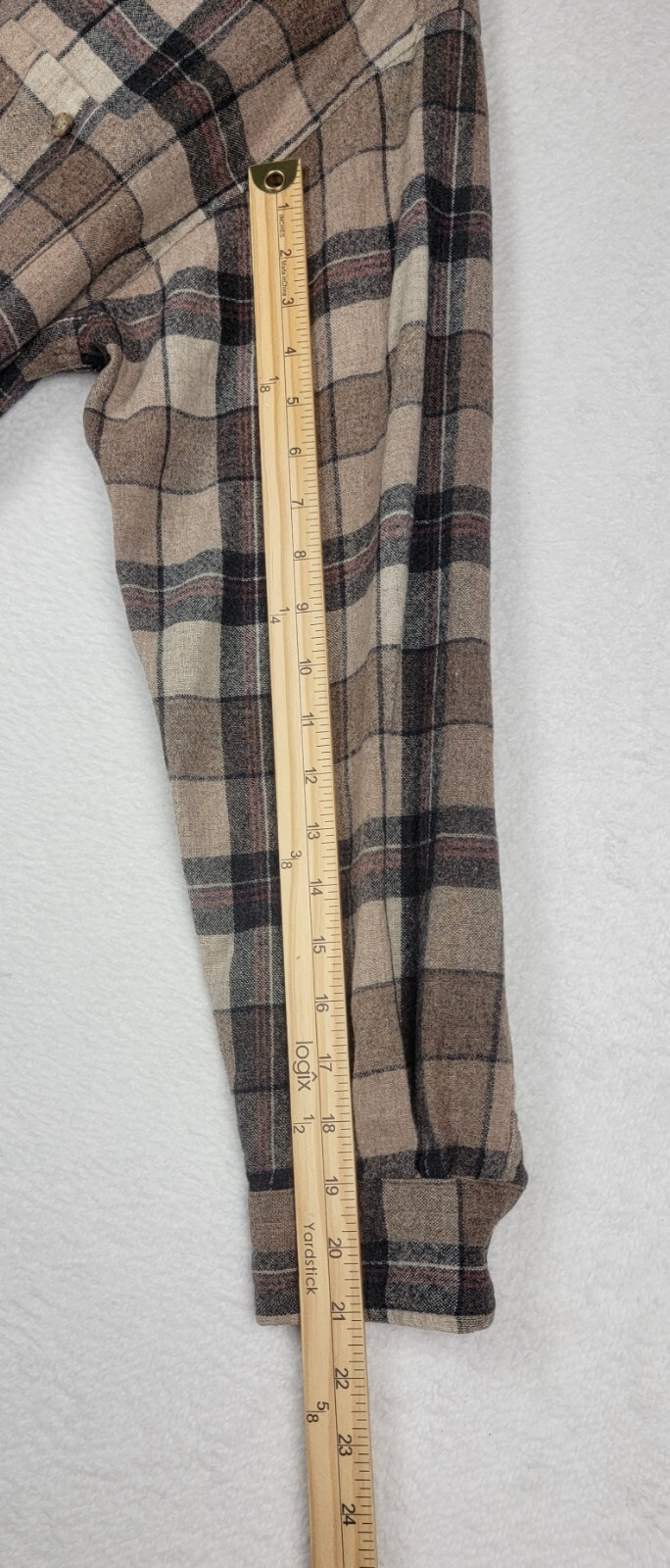 Pendleton Wool Plaid Elbow Patch Button Shirt Men… - image 7