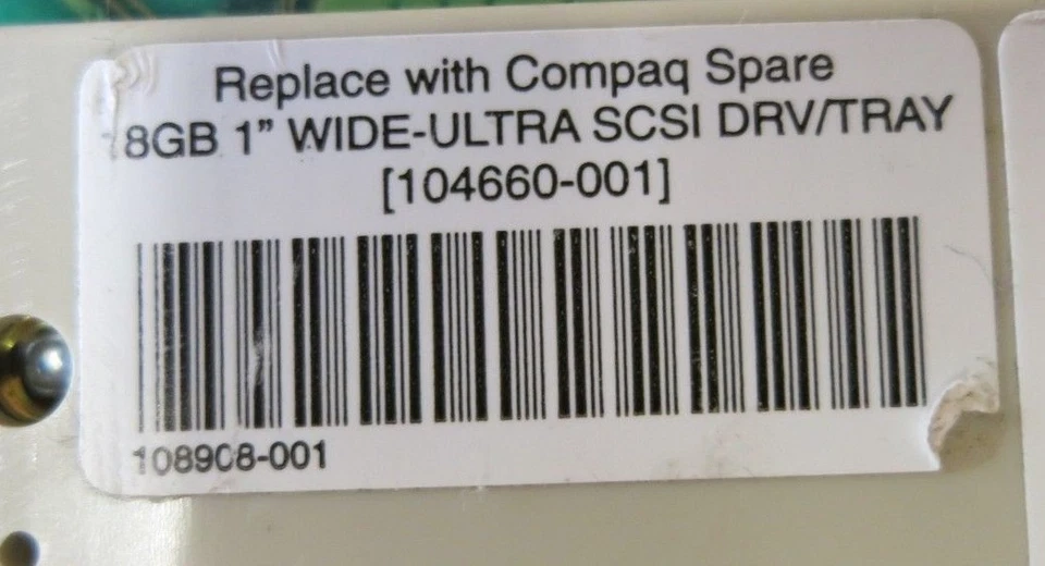 HP 104660-001 18GB 7200RPM 3.5" Hot Plug Wide Ultra SCSI Internal Hard Drive - Image 3 of 3