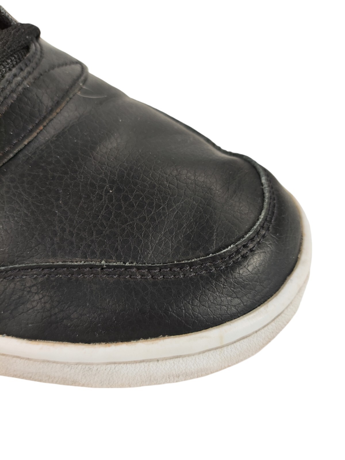 Nike Ebernon Low Shoes Men's Size US 12 Black Leather Trainers Sneakers AF1 Dunk image 5