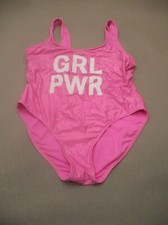 NO BOUNDARIES Size L 11-13 Girls Unlined Wireless One-Piece Swimming Suit 1B