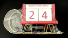 New Ashland Christmas Sleigh Wooden Advent Countdown Calendar 8" + Message Block