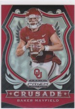 BAKER MAYFIELD Oklahoma Sooners PRIZMS Draft Picks RARE RED VERSION Football LE!
