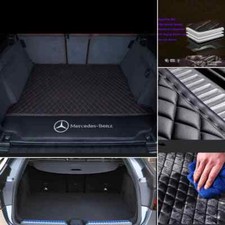 For Mercedes Benz Car Trunk Mats Pu Leather Mat Rear Carpet Floor Mat Waterproof