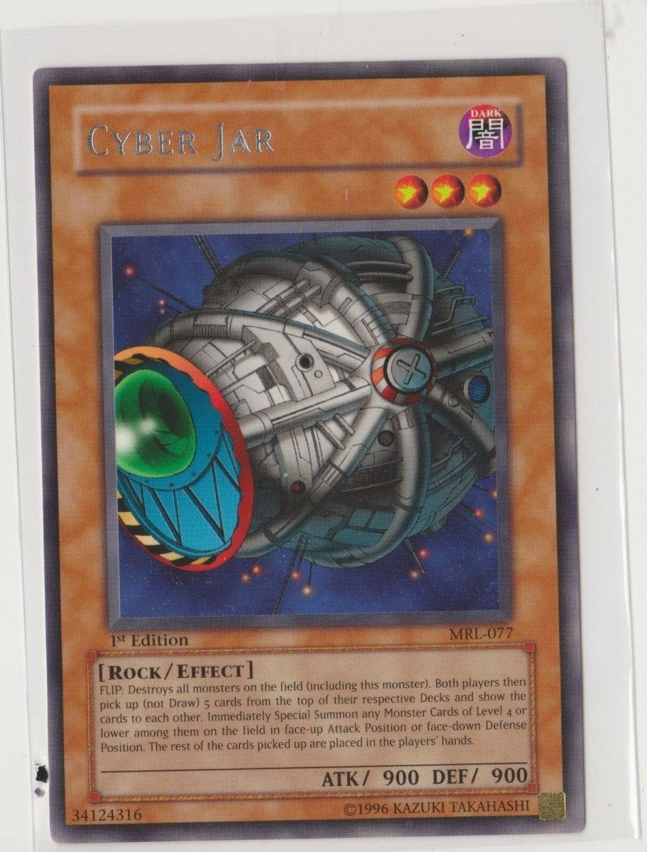 Yugioh 1st Edition Cyber Jar Rare MRL-077 Pack Fresh Never Played