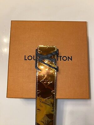 Authentic* Louis Vuitton Reversible Iridescent/Black Belt 100/40