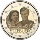 2 Euro Gedenkmünze / Sondermünze Luxemburg 2021 Hochzeit - FOTO Variante
