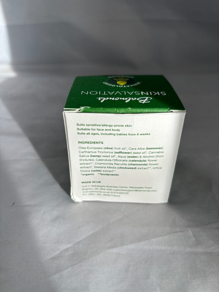 Balmonds Skin Salvation Moisturising Intense 100 Natural Ointment