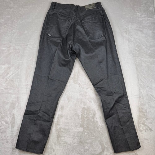 2 Pc Vintage Mecca USA Coated Jacket And Pants Womens M 32x29 Dark Gray Y2K - Picture 12 of 17