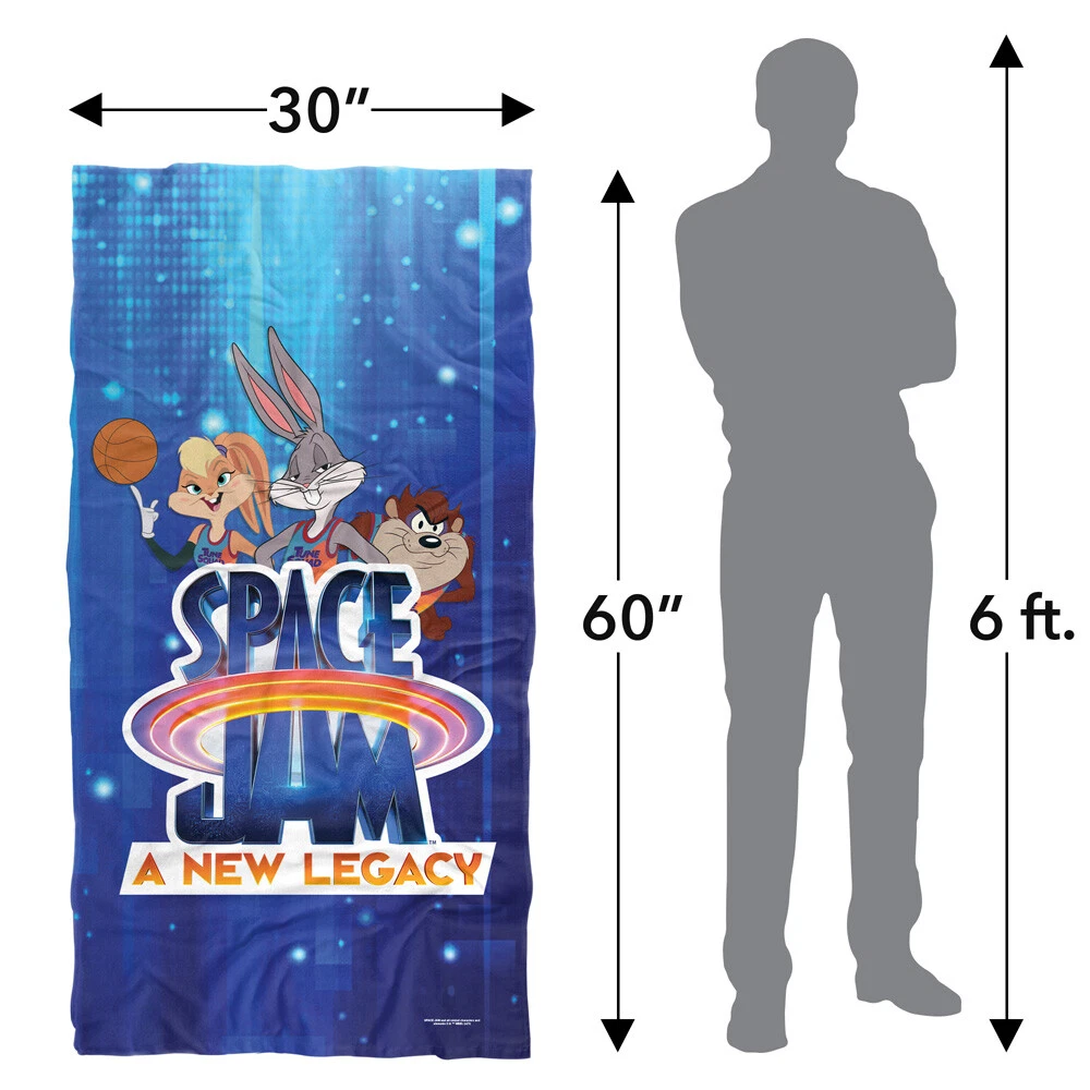 Space Jam: A New Legacy Logo Crew Officially Licensed Beach Towel 30"x60"