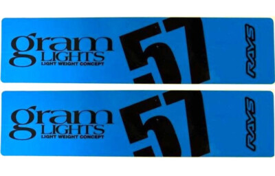 Rays Genuine gram lights Repair Spoke Sticker Blue 2pc Set 57DR 57CR 57C6