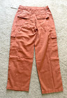 NEW NWT Billabong CARGO pants pockets26 by waist burnt orange color zipper — photo 6