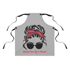 Cute Badass Bariatric Mama Baking Apron Bariatric Surgery Apron