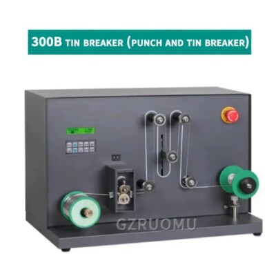 300B Tin Winding Machine Automatic Micro Hole Tin Breaking Slotted Perforated