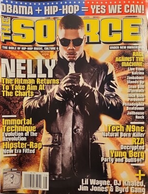 The Source Hip-Hop Magazine #224 August 2008 Nelly Tech N9ne RZA