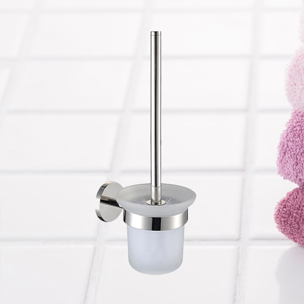 Wall Mounted Toilet Brush Holder Bath Brush Storage Holder Toilet Brush