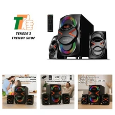 2.1 Bluetooth Powerful Home Theater Speaker System, with FM Radio, SD USB Por...