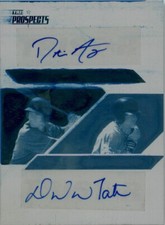 Dustin Ackley & Donavan Tate 2009 TriStar Autograph Rookie Auto Plate 1/1